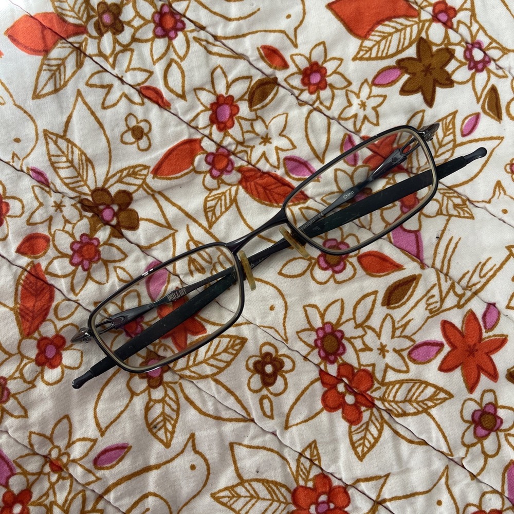 Oakley Drill Bit Polished Midnight Eyeglasses Frames 48-18-136mm 22-223 Scratch